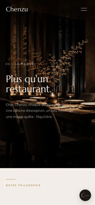 La page La maison du site Chenzu